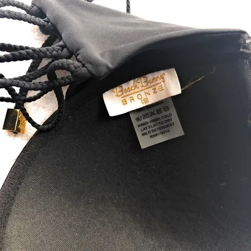 Beach Bunny  Bronze Lace Up Bandeau‎ Bikini Top