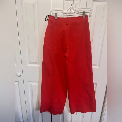 Farm Rio  Wide Leg Trousers Red Waist 25"