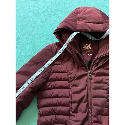 ZeroXposur Women's Black Label Full Zip Accents Puffer Red Jacket Size S