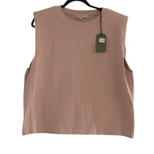 All Saints Revolve Cotton Coni Tank Top in Morning Mauve Size Large NEW 175.00