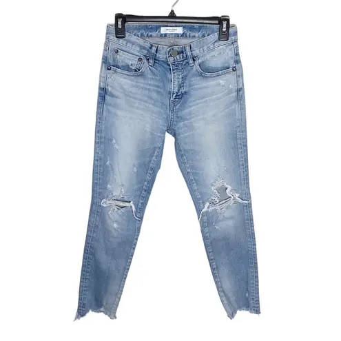 Moussy Vintage Altawoods Distressed Cropped Skinny Jeans size 25