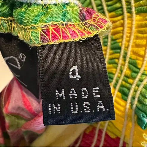 Karen Kane NWT Vtg Colorful Tropical Tahitian Orchard Floral Maxi Skirt Sz 4