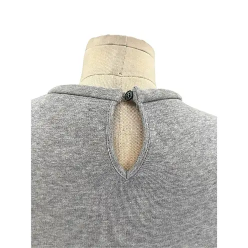 No 21 Lace Panel Sweatshirt Gray Keyhole Back Size 40 / US Small