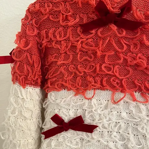 Mighty fine Might Fine Knot Loop Velvet Bow Cardigan Medium