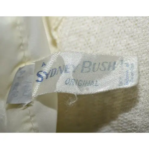 Vintage Sydney Bush White Slip Crinoline Petticoat Size 14 Elastic Waist Tulle