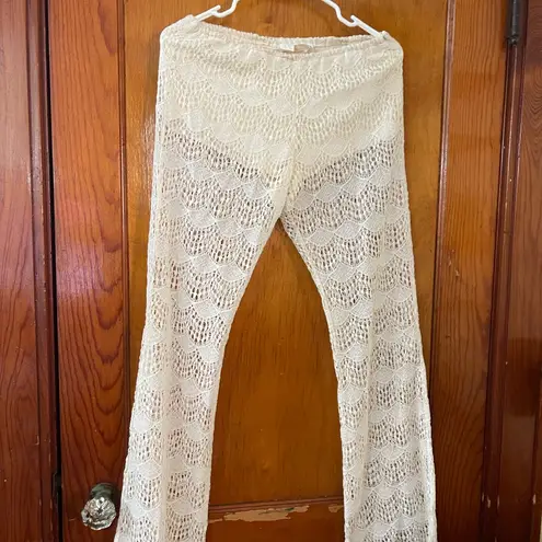 Jen's Pirate Booty Jen’s pirate booty Cream Lace Pants Small