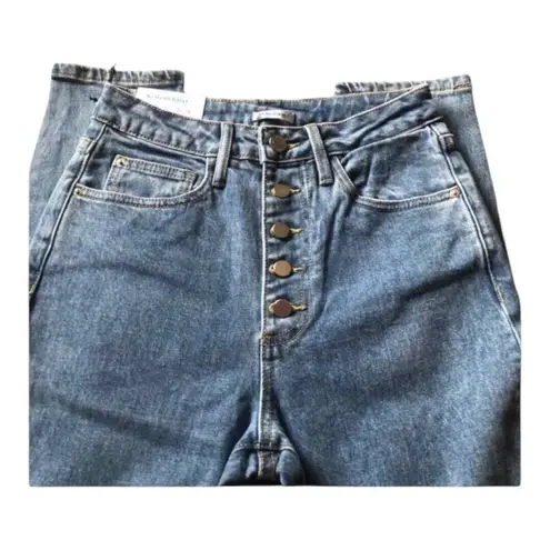 We Wore What NWT The Danielle High Rise Straight Jean in Spring St Hole, 25