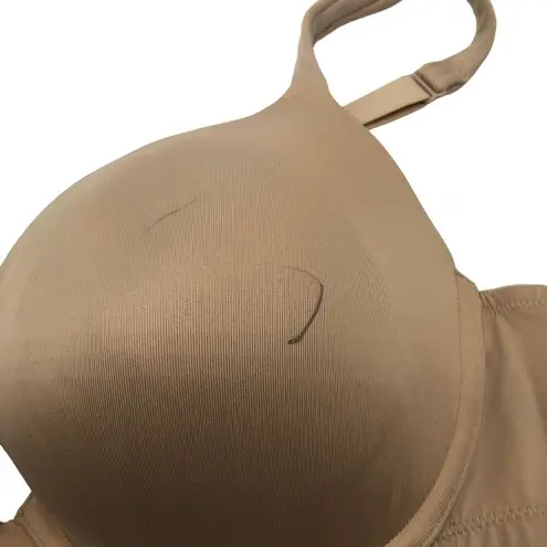Cacique Modern Lightly Lined Lounge Bra Beige Nylon & Spandex Underwire 42C