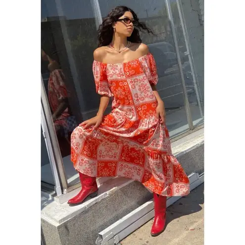 Lisa Says Gah ππ Joni Maxi Dress ~ Bandana Paisley Print Medium M NWOT - Image 9