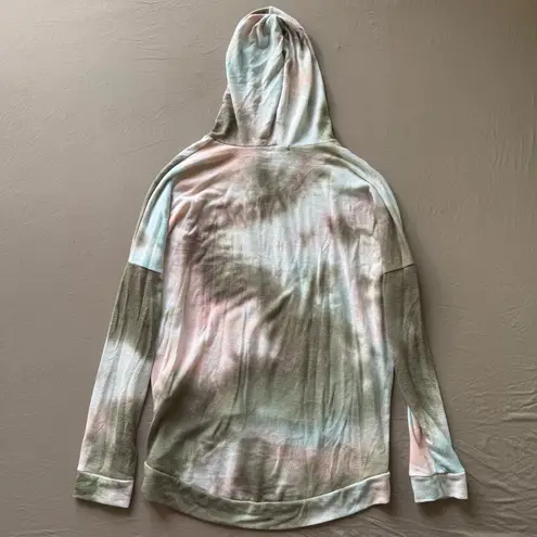 enti. Tie Dye Tunic Hoodie Sweater