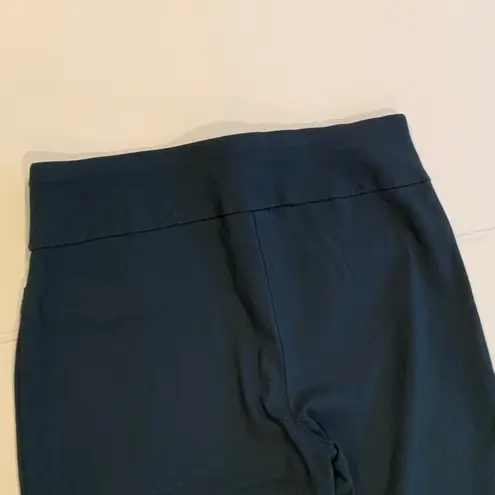 Van Heusen Women's Size 4 Small Dark Teal Slim Fit Flat Waist Pull-On Pants