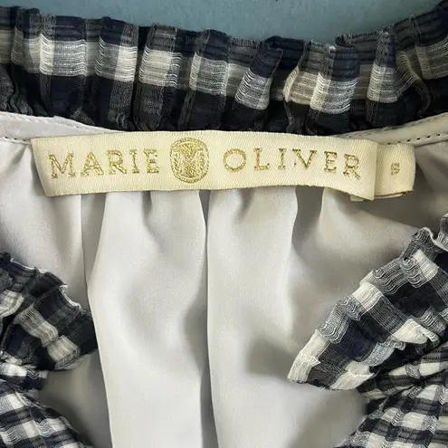 Marie Oliver Tiered Bay Organdy Check Dress