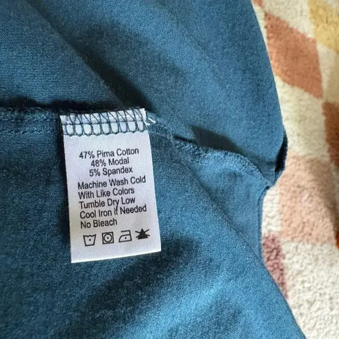 Lilla P blue Pima cotton sleeveless tank top mini dress minimalist size XL