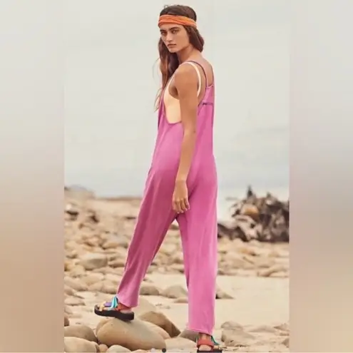 Free People  hotshot onesie magenta disco pink jumpsuit