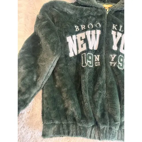 Hoodie Brooklyn New York 1993 Women Dark Green Size M Black Size L
