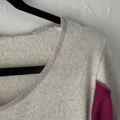 July Five Y2k Sweater Women Small Boho Pullover Long Sleeve Colorblock Top Fiary