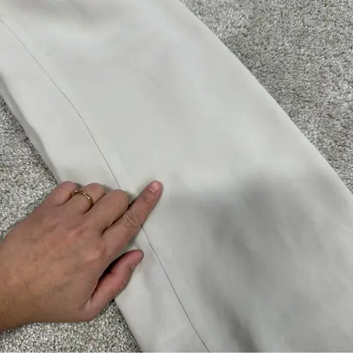 Babaton Aritzia Casimir Mini Dress Sleeveless V-Neck Light Beige Off White S