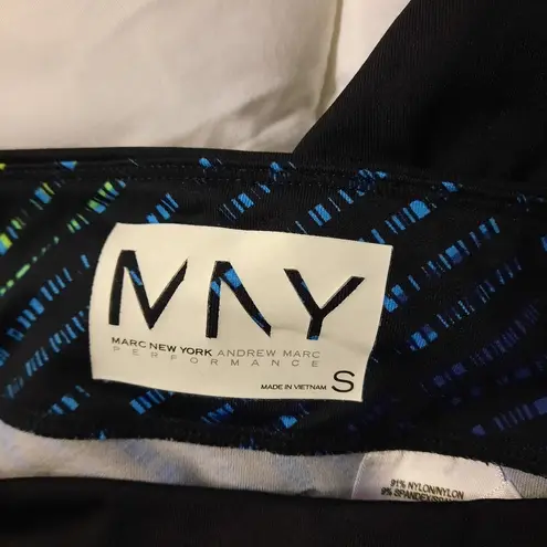 Marc New York Leggings Pant Women's Size Small Black Cropped Athleisure Workout