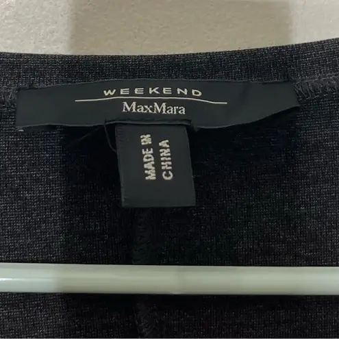 Max Mara Weekend Fit & Flare Jersey Dress L Charcoal Gray Minimalist Workwear