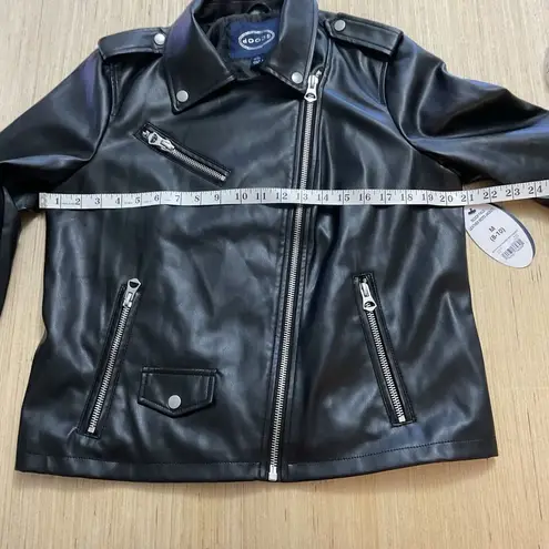 Scoop Women's Faux Leather Moto Jacket Size Medium 8
