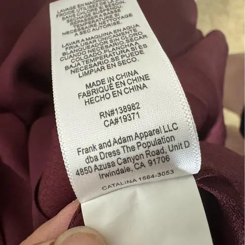 Dress the Population Catalina Dress in Burgundy Small