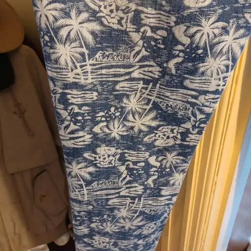 Jalate Black Blue & White Tropical Jeans Size 13 3b1