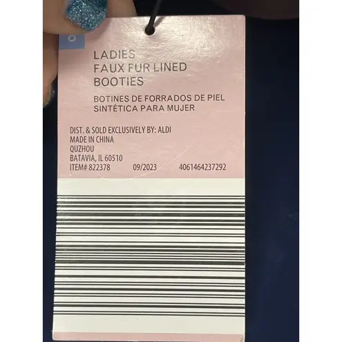 Serra Plum Women's Chelsea Rain Boots Elastic Side Panels & Lugged Sole Size 8