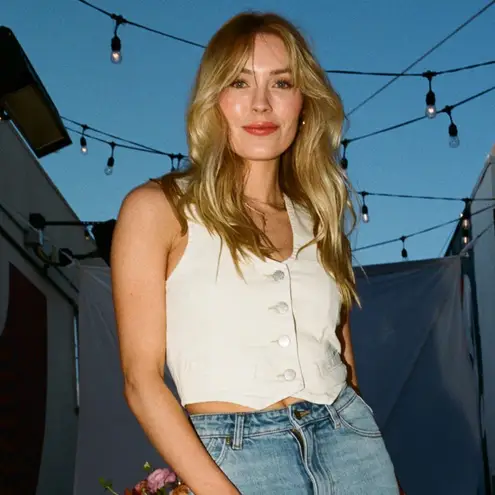 Rolla’s Dallas Denim Buttercream Vest New!