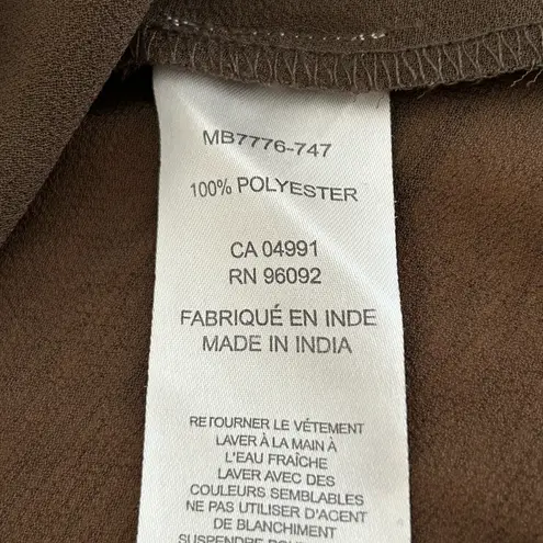 Carolina belle Beaded Blouse Brown Size S