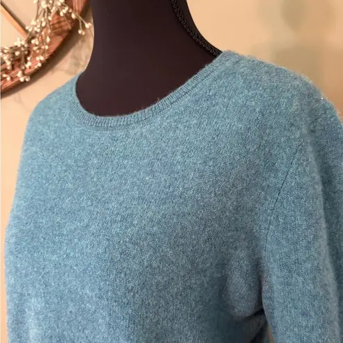 Tahari Cashmere Crew Neck Sweater with Relaxed Fit