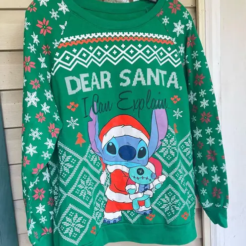 Disney  stitch all over ugly Christmas sweater