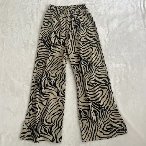 SheIn Zebra Flowy Pants