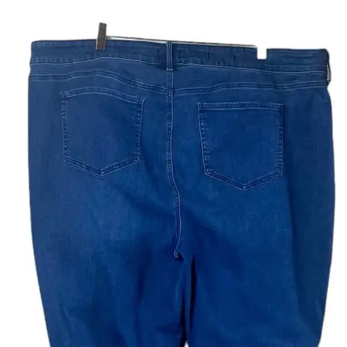 NYDJ Marilyn Straight Leg Crop Snap Closure Medium Wash Women’s Plus Size 24W