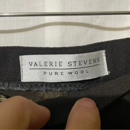 Valerie Stevens 100% Pure Wool High Waist Pleated Trousers - Size 10