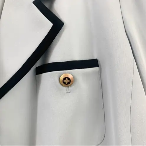 Jacqueline Ferrar Vintage 4 Button Power Blue Blazer