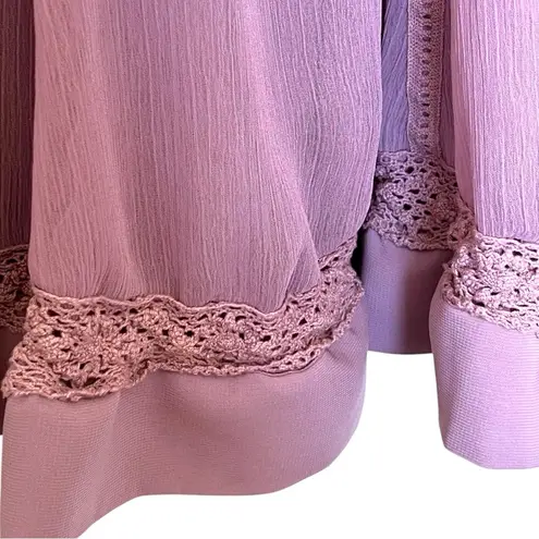 Apostrophe Lilac Midi A-Line Skirt