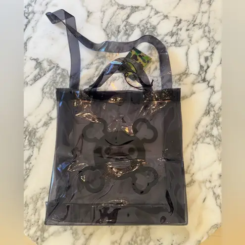 NWT RARE BAPE A Bathing Ape Milo Pirate Store Tote Bag Gray | Clear PVC