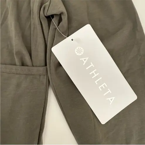 Athleta  Fast Track With Ease Rib Reversible
Wrap Top Dark Olive Size Medium NWT