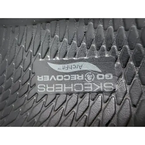 Skechers Go Recover Arch Fit Hyper Burst Black Sandals Size 7