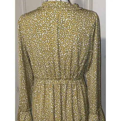 Bella Ella Boutique Bella Ella Women’s Ruffle Boho SunShine In My Soul knee Lenth Lined Dress Sz L