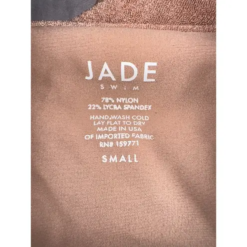 Jade Swim Beige Terry Triangle Bikini Top (Size M) & Bottom (Size S)‎ NWOT Tan Size M - Image 6