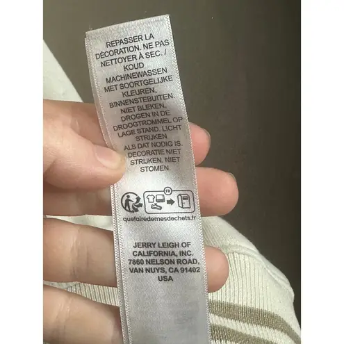 Taylor Swift ‘Tortured Poets Department’ Cream Beige Crewneck Pullover Size 3XL White