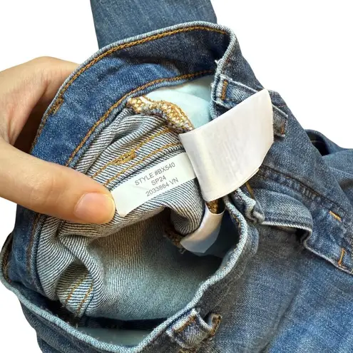 J Crew Jeans Flare Crop Mid Rise All Day Stretch Denim Pants Comfy Blue 24