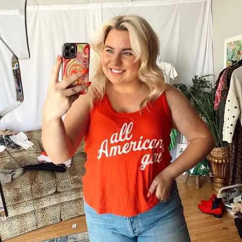 Wildfox  red tank top all american girl