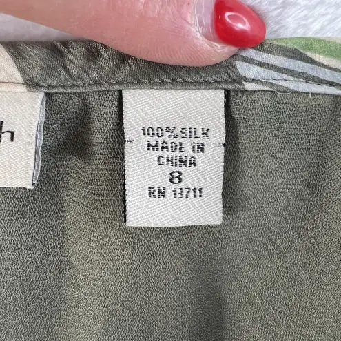 Amanda Smith VTG Y2k 8 Skirt Silk Slip Fairy Whimsy Bella Swan Midi Coquette Green Flowy