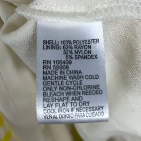 Gianni Bini  Yellow Striped Maxi Dress Layered Ruffle Tank