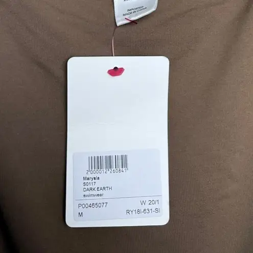 NWT Marysia Swim One Piece Swimsuit Dress in Dark Earth Sz. M Brown Size M