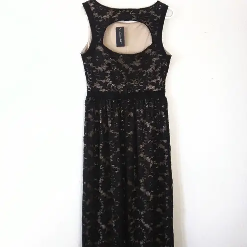 Candalite floral lace long dress Size S