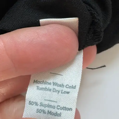 Marine layer Black Pima Tissue Baby Tee Size Small NWOT