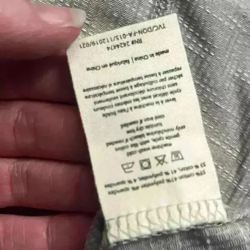 NWT Donni Longline Gray Open Cardigan with Pockets Size OS